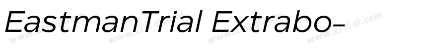 EastmanTrial Extrabo字体转换